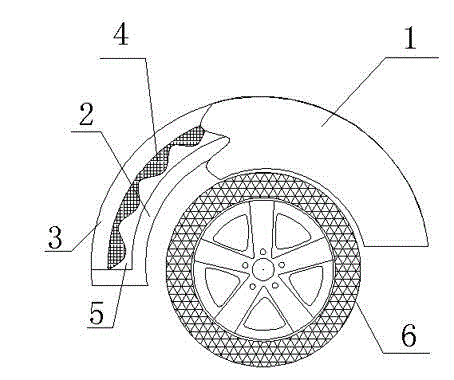 Silencing tire cover for carriage noise avoidance