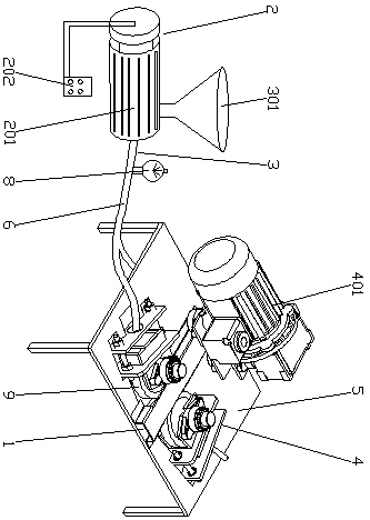 A pumping type automatic gluing device