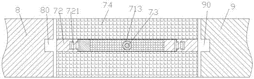 A noise-reducing covering device for movable gaps