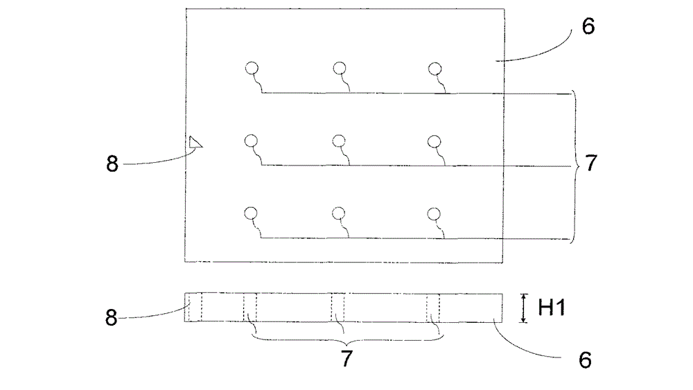 Alignment mark structure of medium substrate zero layer