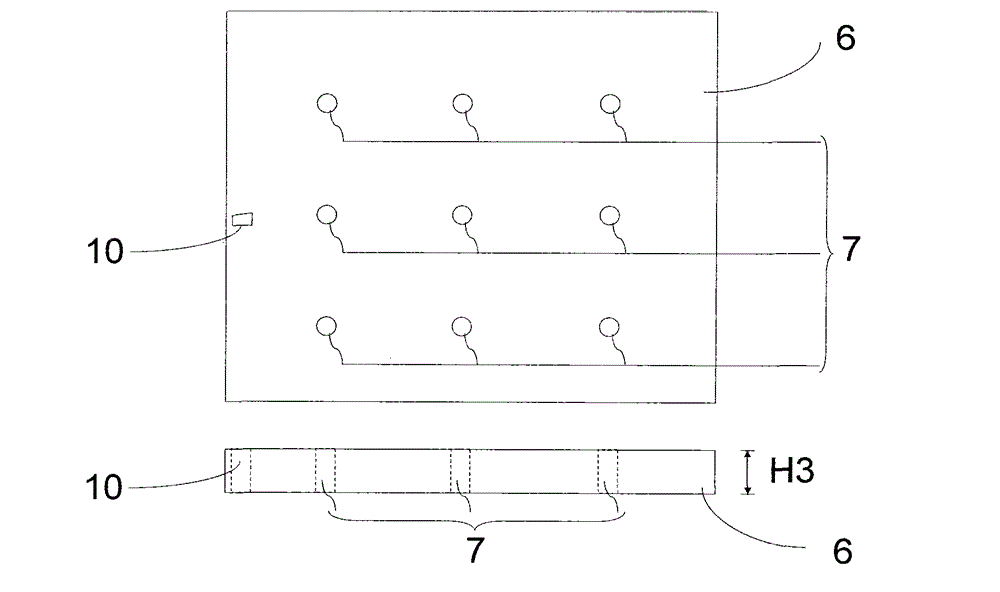 Alignment mark structure of medium substrate zero layer