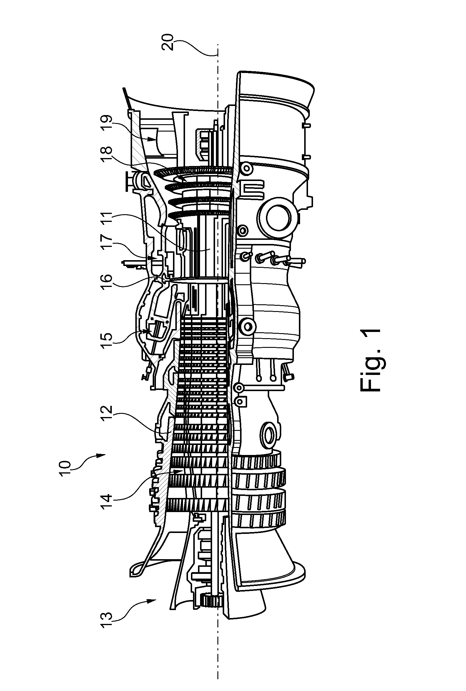 Fuel lance cooling for a gas turbine with sequential combustion