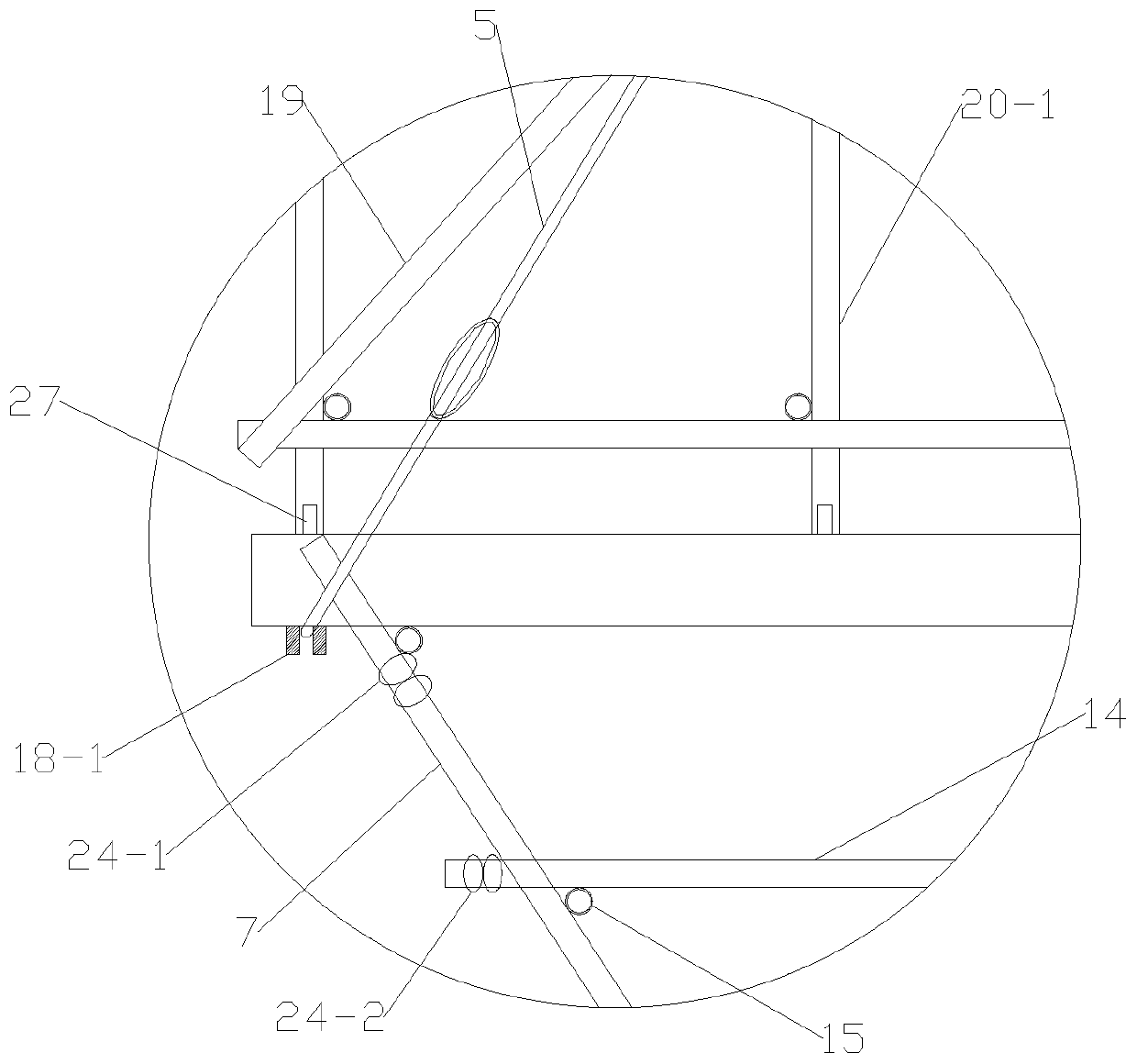 A construction method for a high-altitude cantilevered formwork support frame