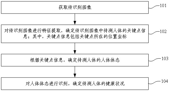 Health monitoring method and device based on human body posture estimation algorithm