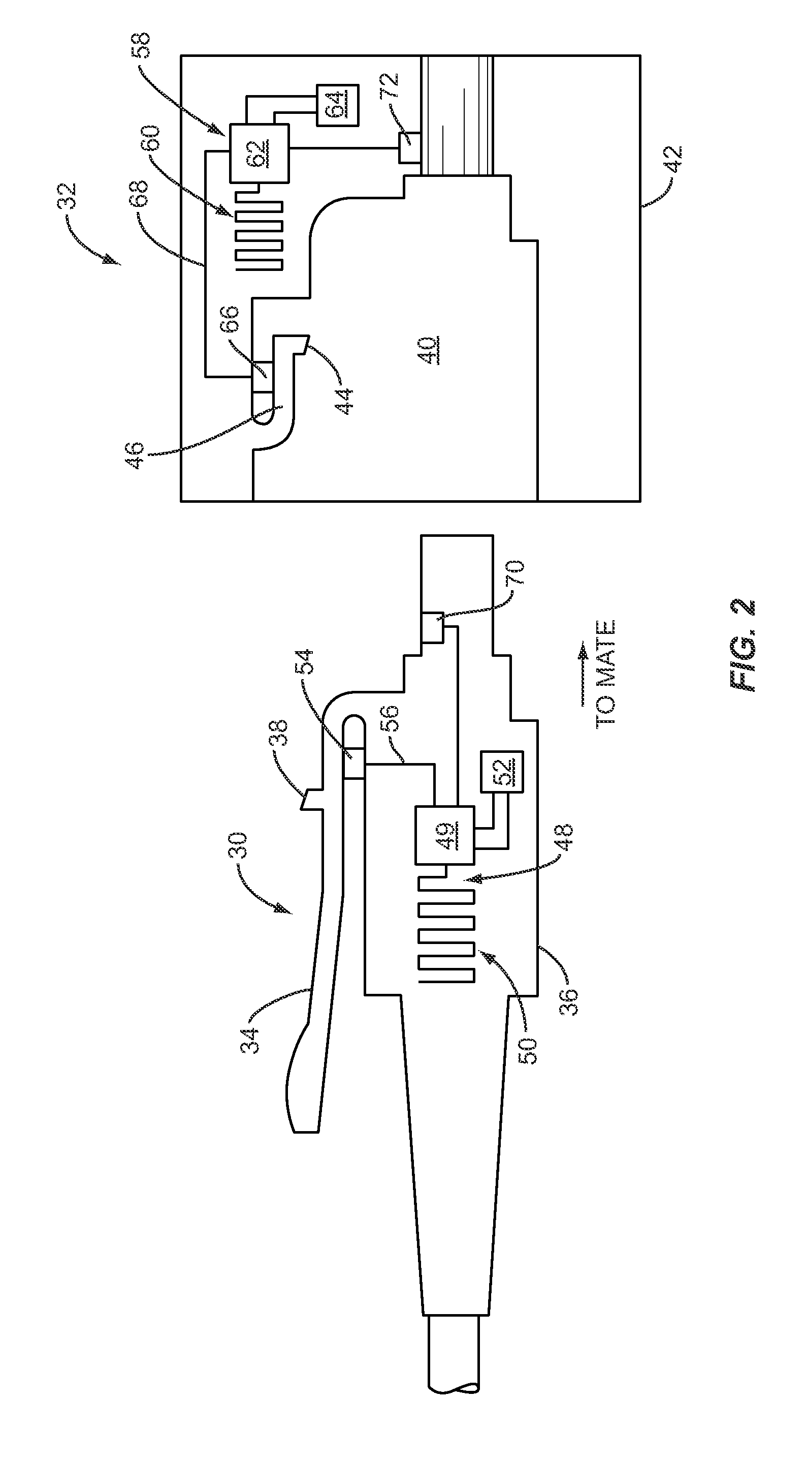Radio frequency (RF)-enabled latches and related components, assemblies, systems, and methods