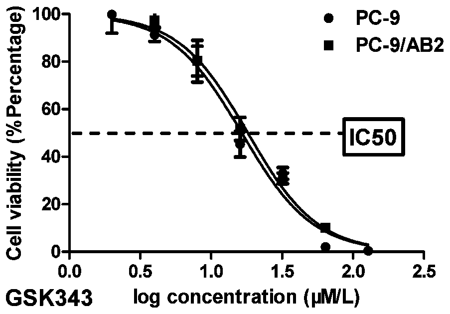 Application of EZH2 inhibitor in preparation of drugs for treatment of non-small cell lung cancer