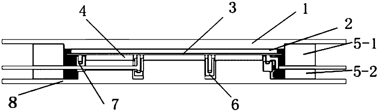 Packaging structure of crimping type dual-core GCT