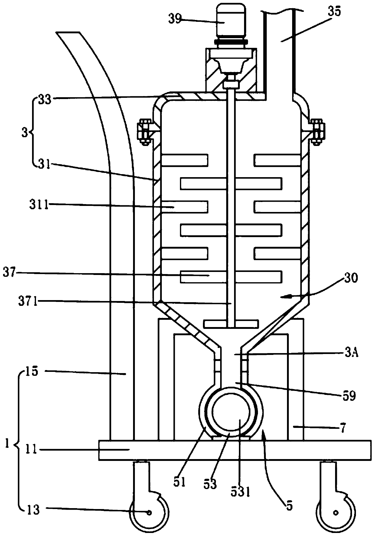 Duck feed releasing device