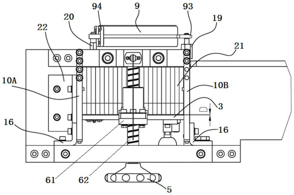 Rod-shaped material accumulation angle side wall collapse test device and method