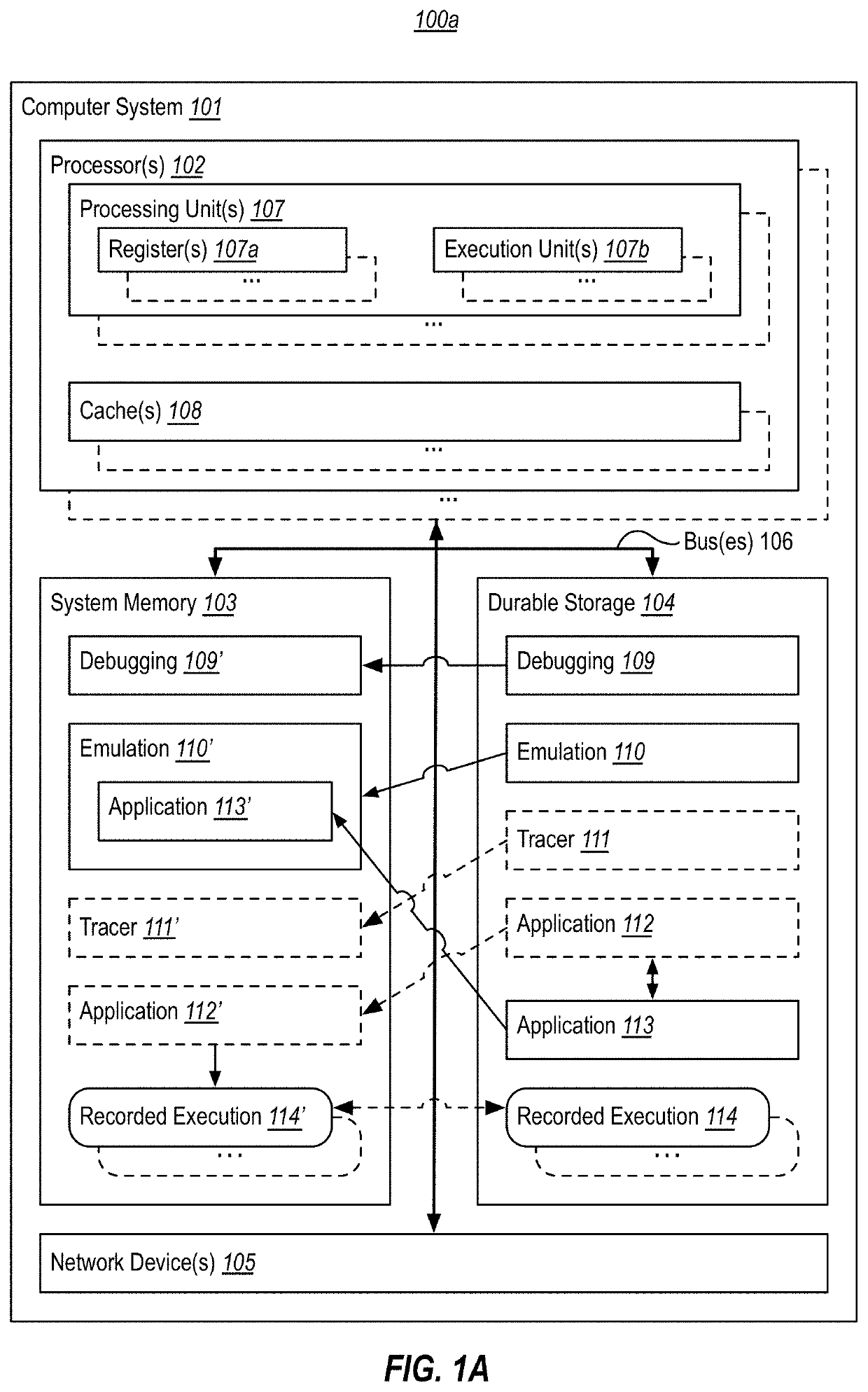 Instruction set architecture transformations when emulating non-traced code with a recorded execution of traced code