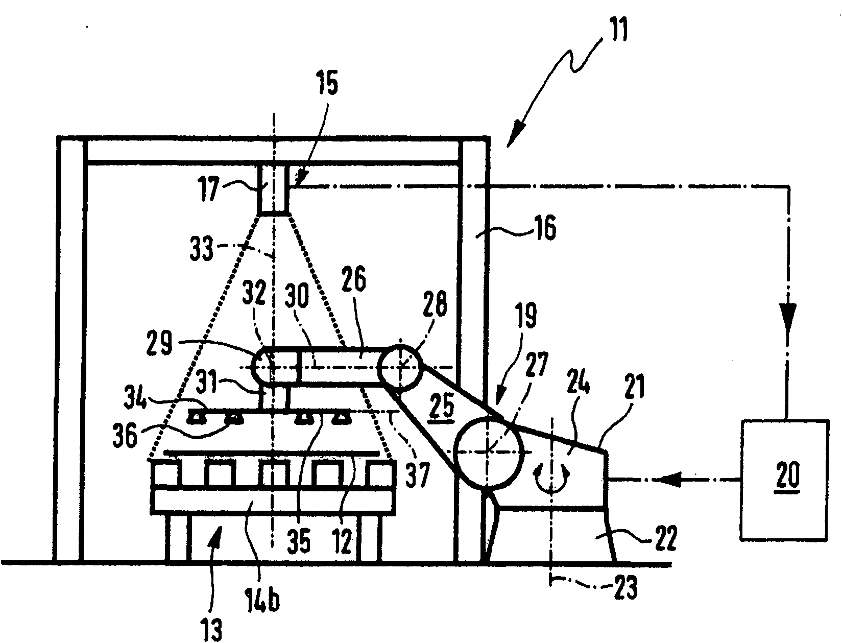 Device and method for aligning the position of plate-shaped parts