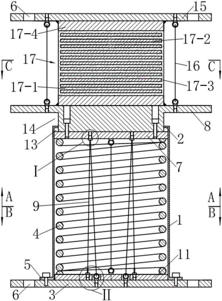 Three-dimensional vibration isolation device capable of presetting vertical initial rigidity
