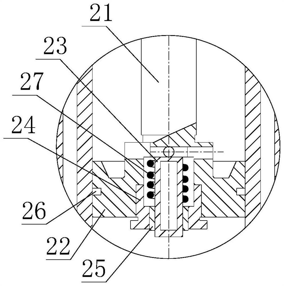 Hydraulic shock absorber with supporting function
