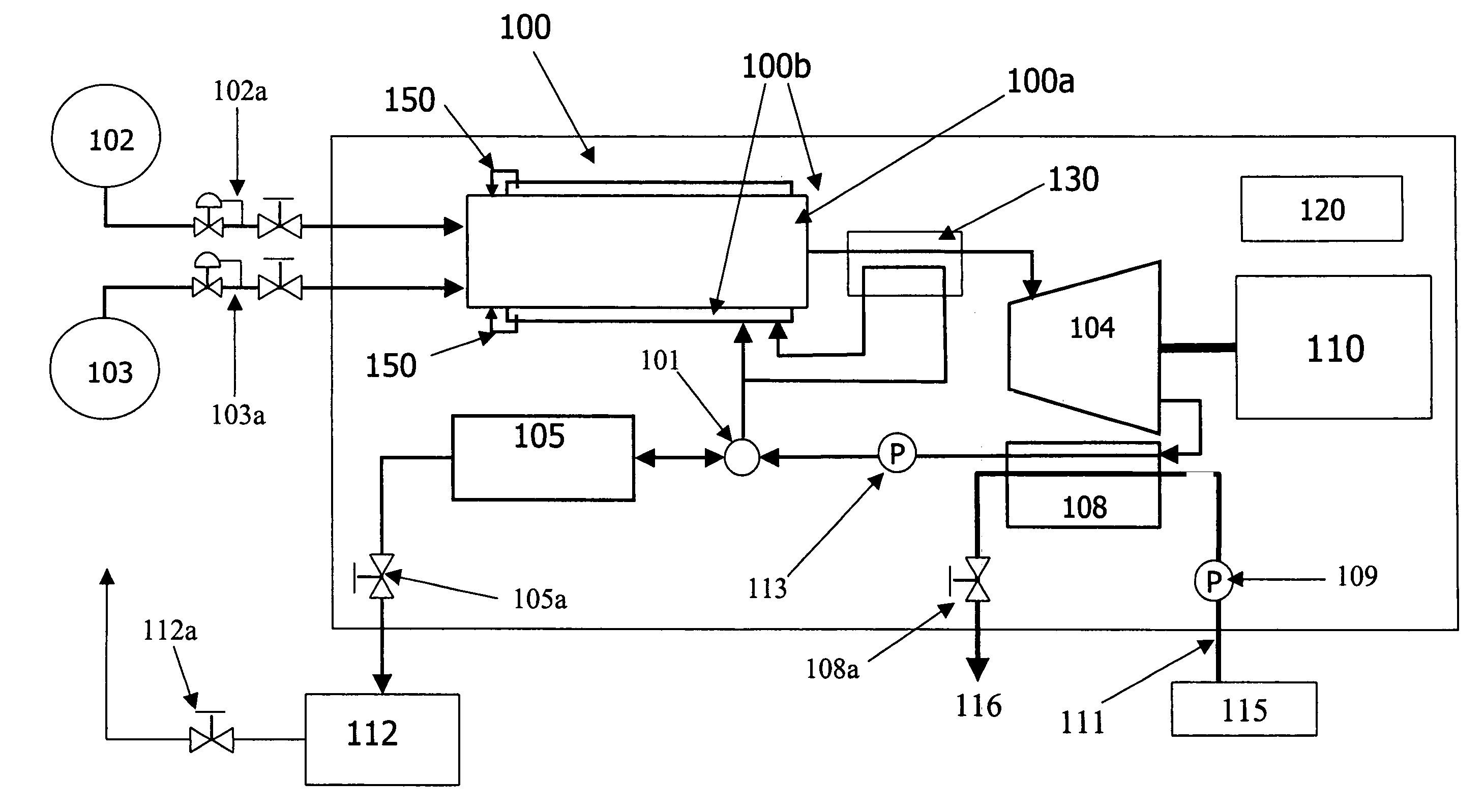 Closed-loop cooling system for a hydrogen/oxygen based combustor