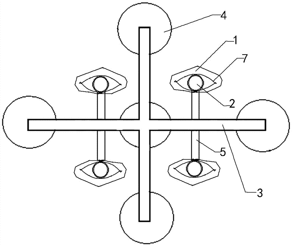 An inflatable unmanned helicopter atmospheric gas collection device and high-altitude gas collection method