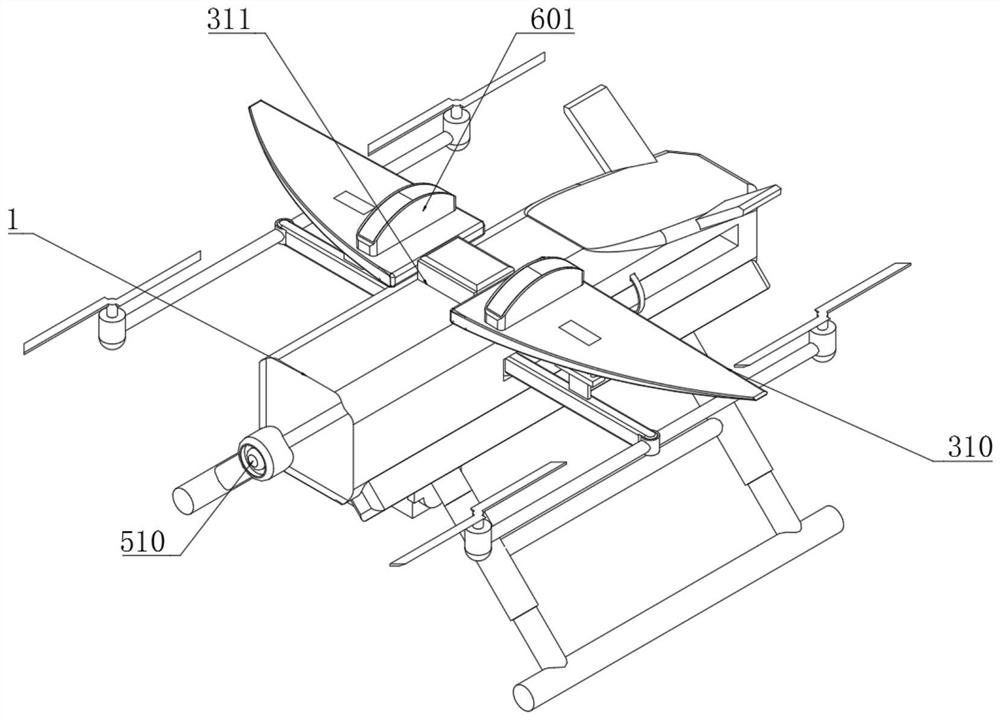 A hanging fixed-wing unmanned aerial vehicle