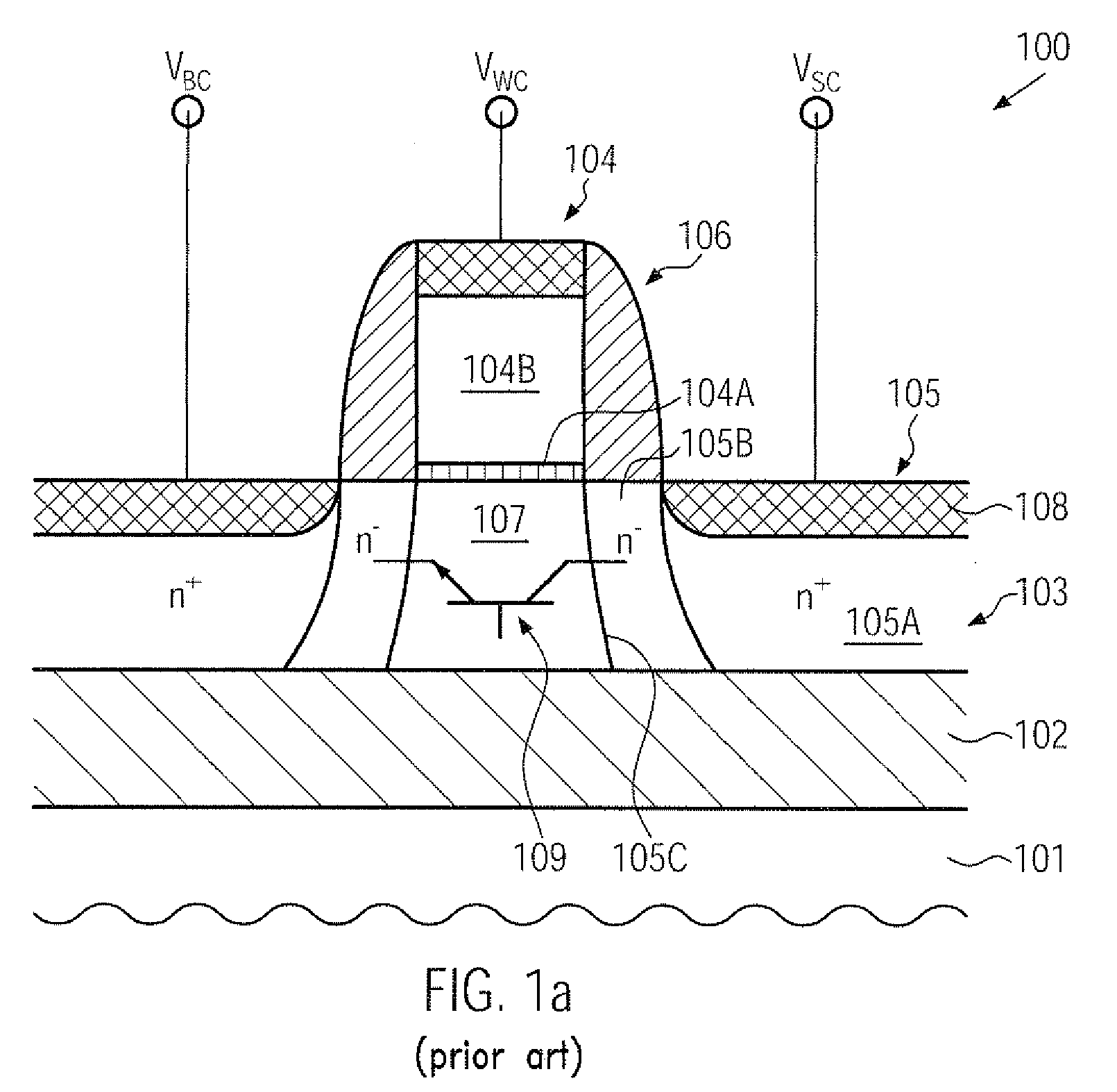 Soi transistor with floating body for information storage having asymmetric drain/source regions