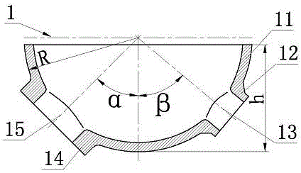 Integrated head of pressure vessel for nuclear power, its head slab and forging method