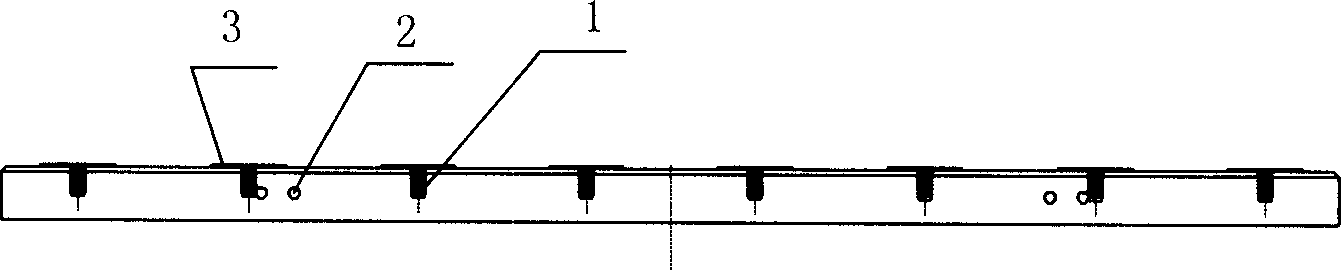 Bearing platform type track slab