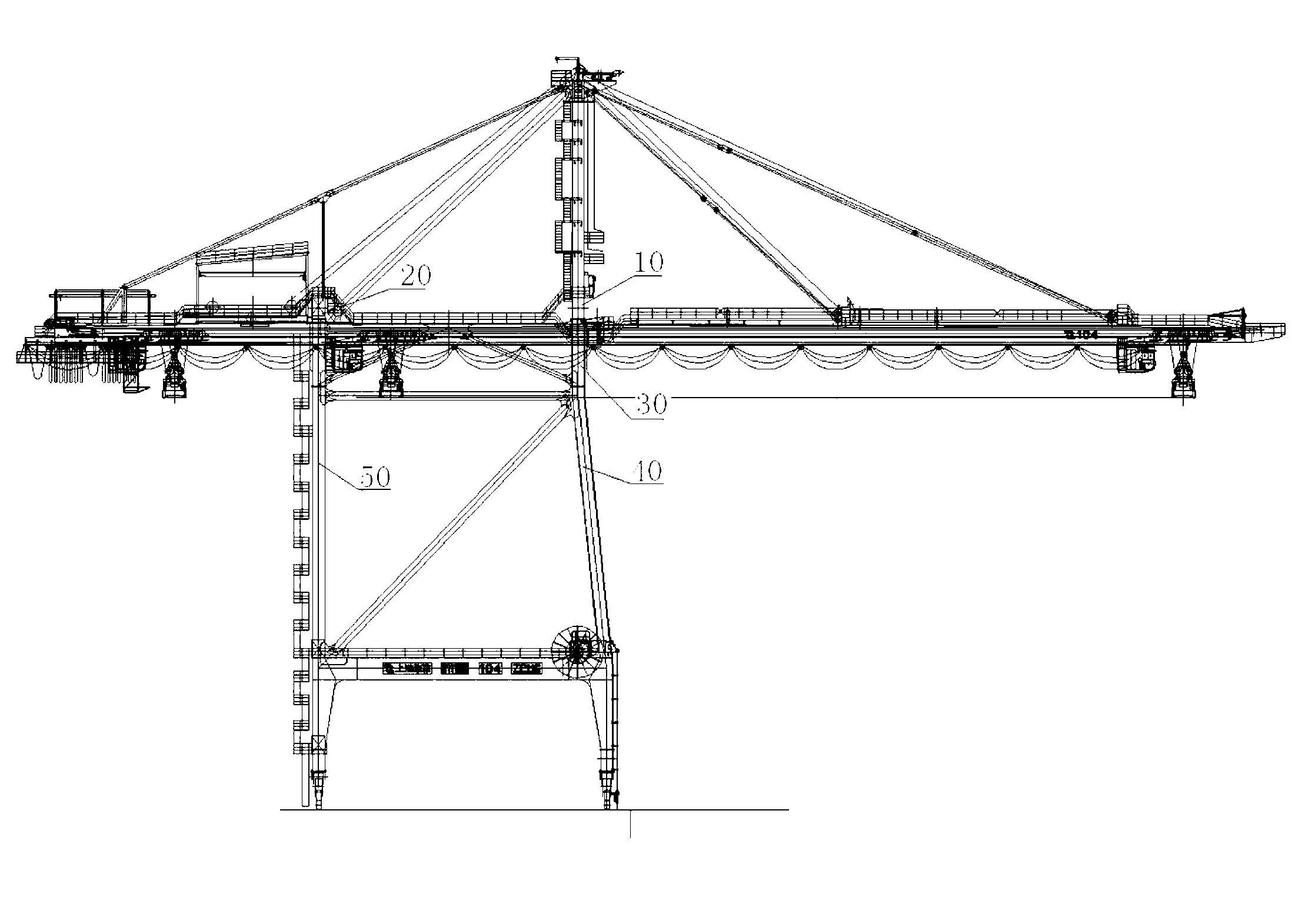 Crane heightening device and method