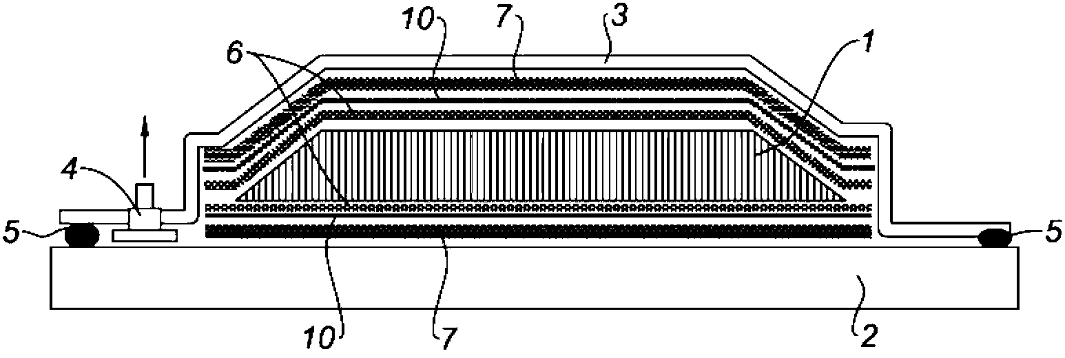 Process for manufacturing a part made of a composite having a hollow core