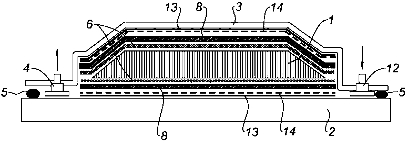 Process for manufacturing a part made of a composite having a hollow core