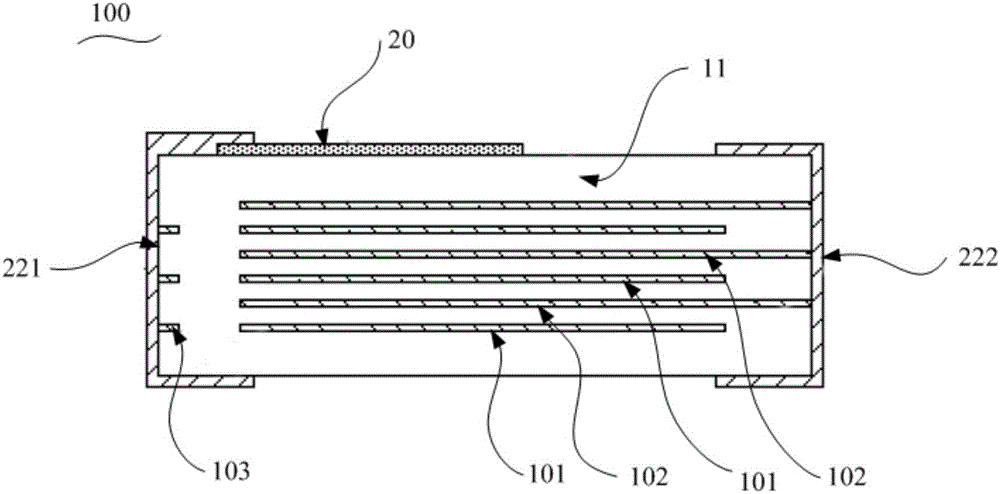 Composite electronic element and preparation method therefor