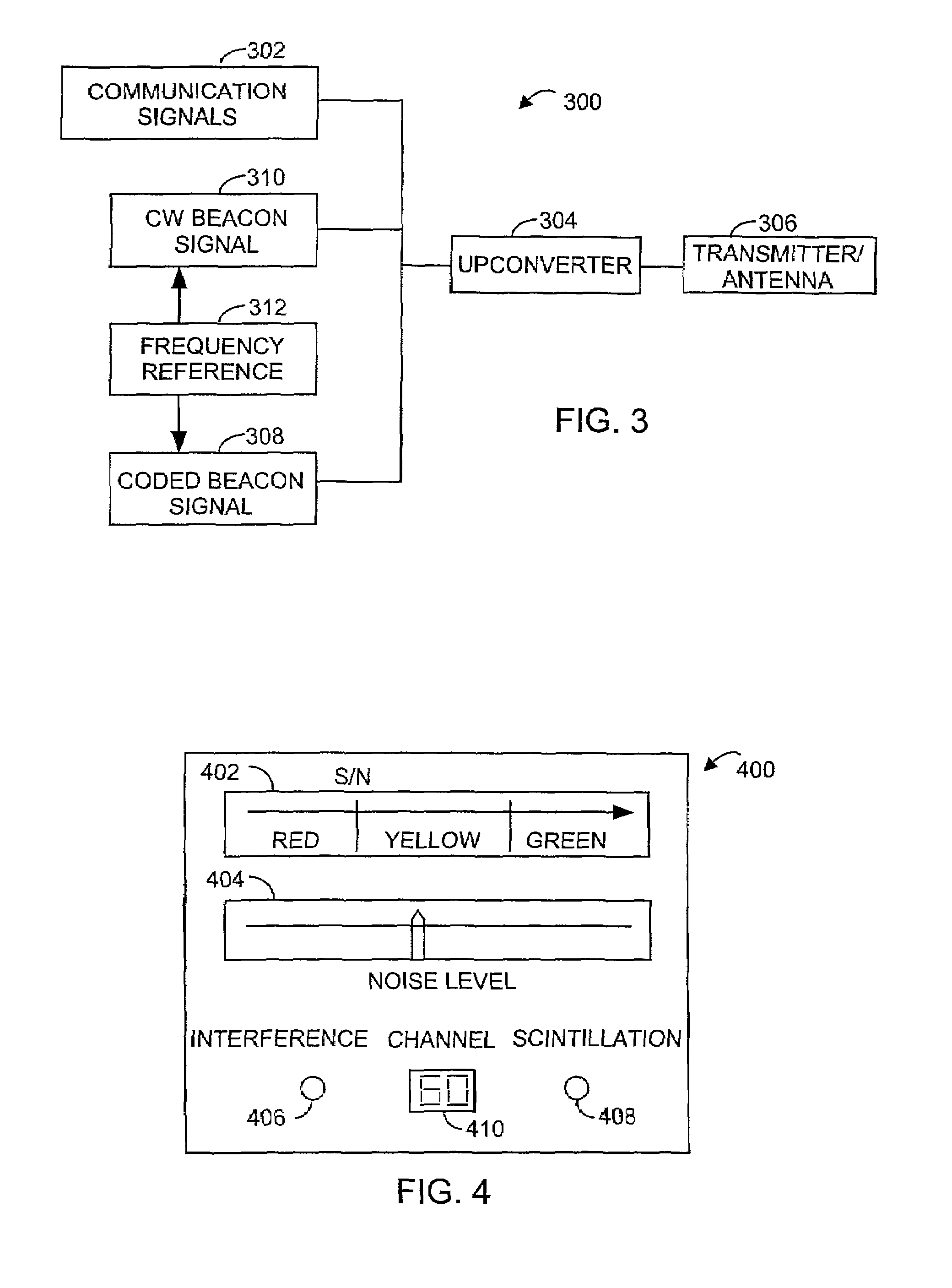 Method of determining communication link quality employing beacon signals