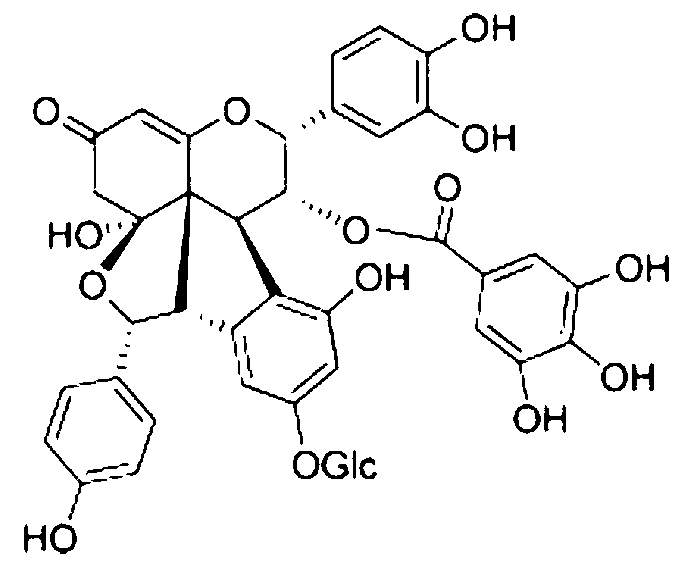 Application of polyflavanostilbene A in preparation of anti-tuberculosis bacteria medicaments