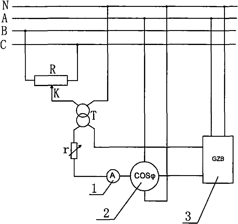 Portable resistor-type current phase shifter