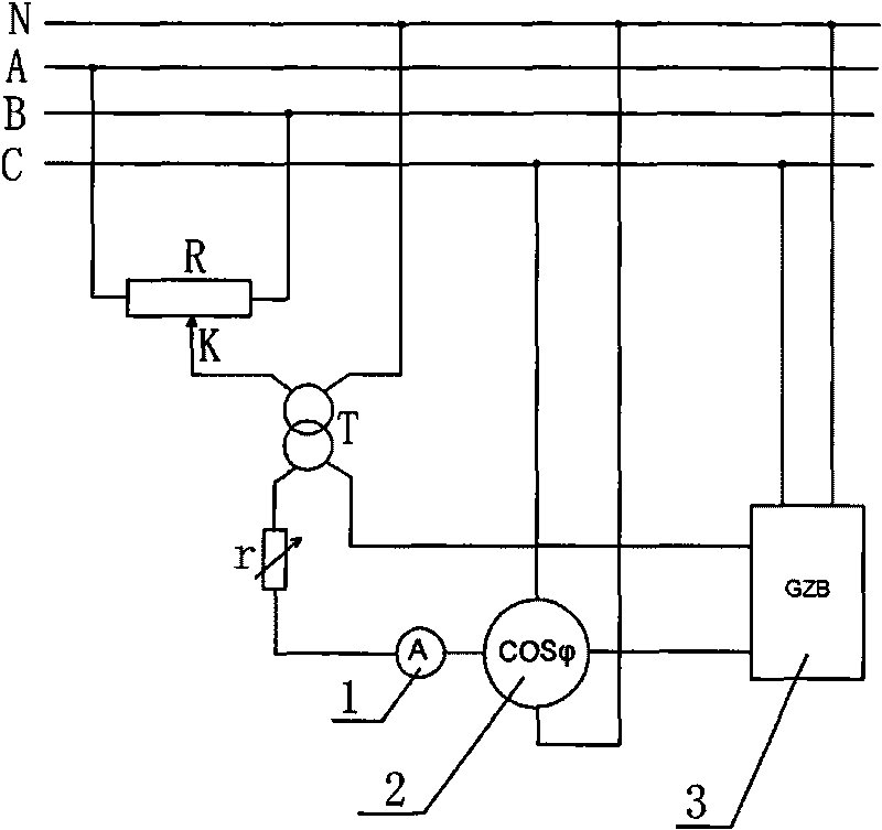 Portable resistor-type current phase shifter