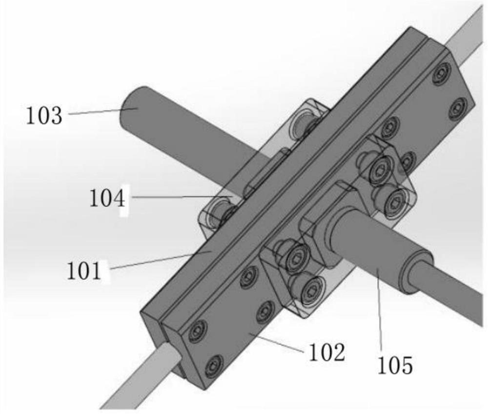 Two-shaft platform for tracked robot