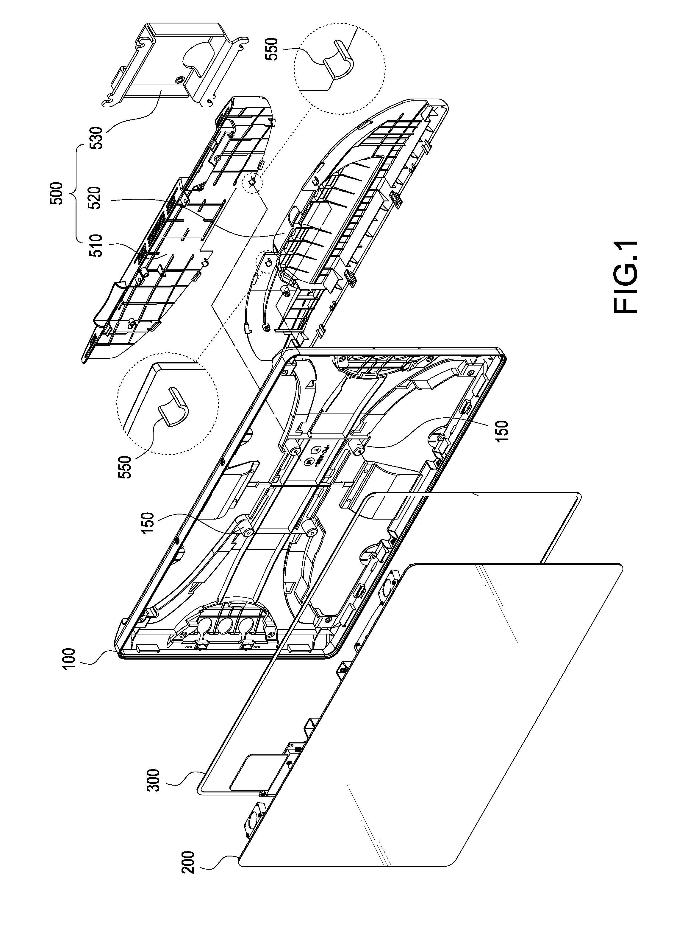 Waterproof structure for use in display device