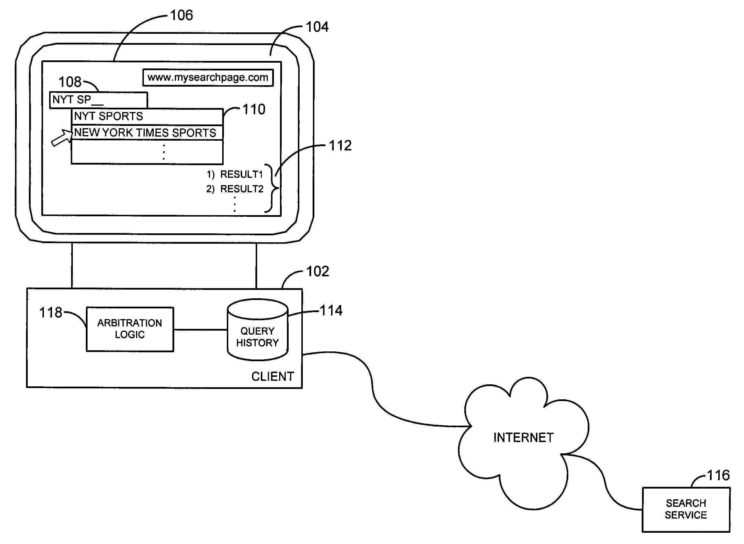 System and method for automatic generation of suggested inline search terms