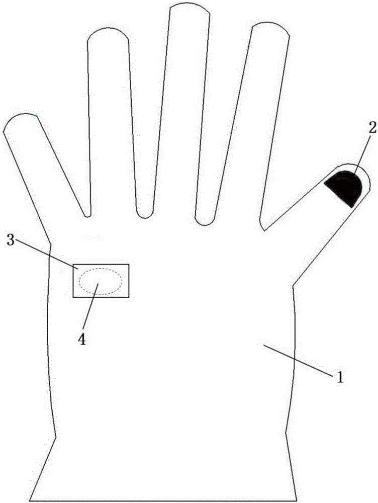 Protective glove for preventing burn injury from 400 V and below