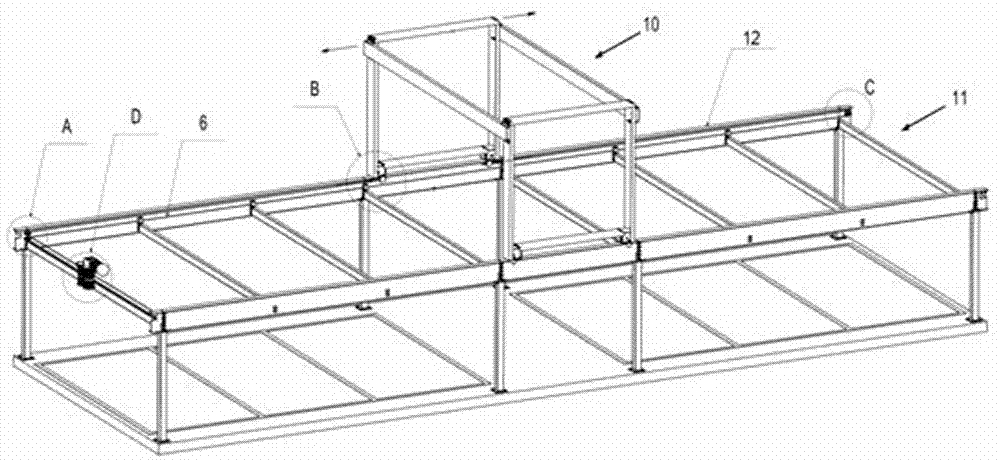 Steel wire rope traction system of three-dimensional parking garage carrier transverse moving device