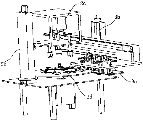 Automatic assembling machine for handheld type three-claw glass sucker