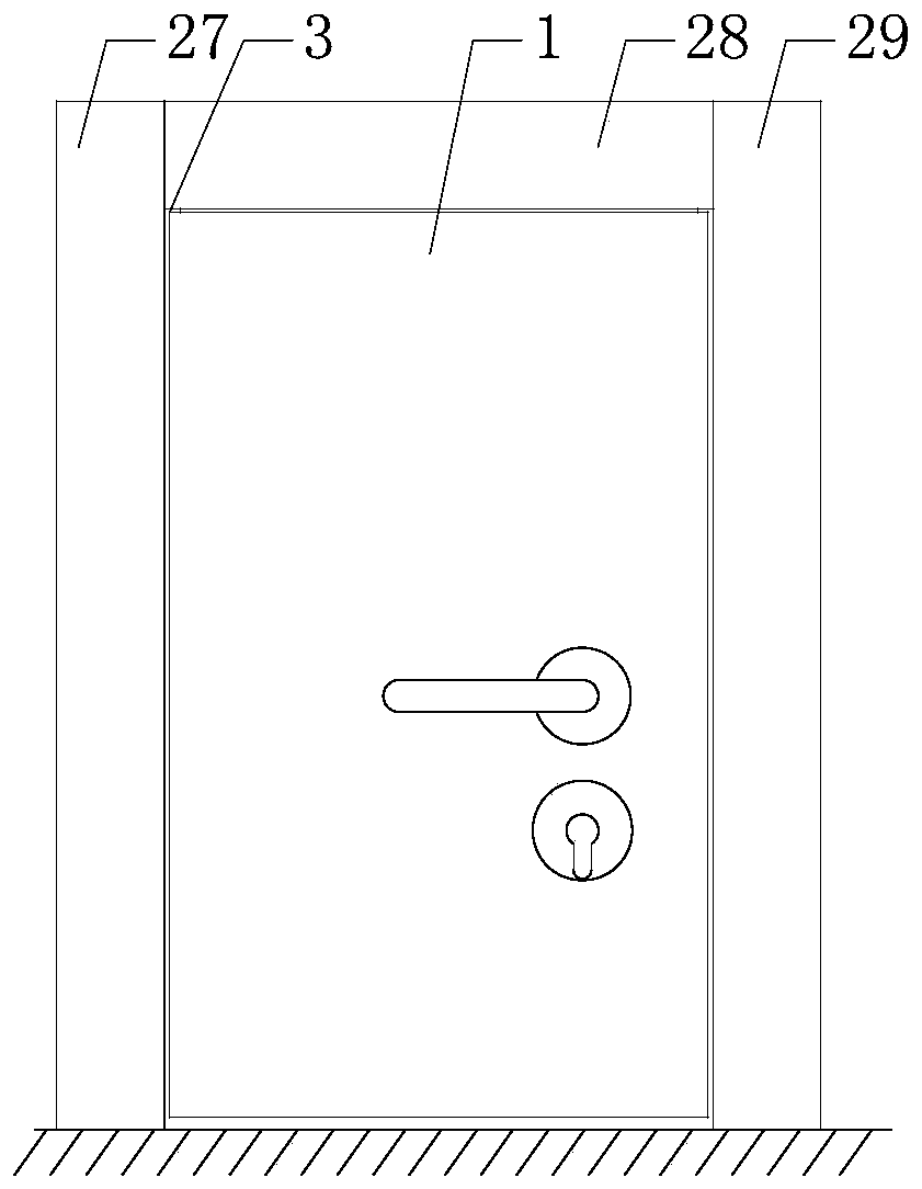 Sound insulation heat preservation type T-shaped door