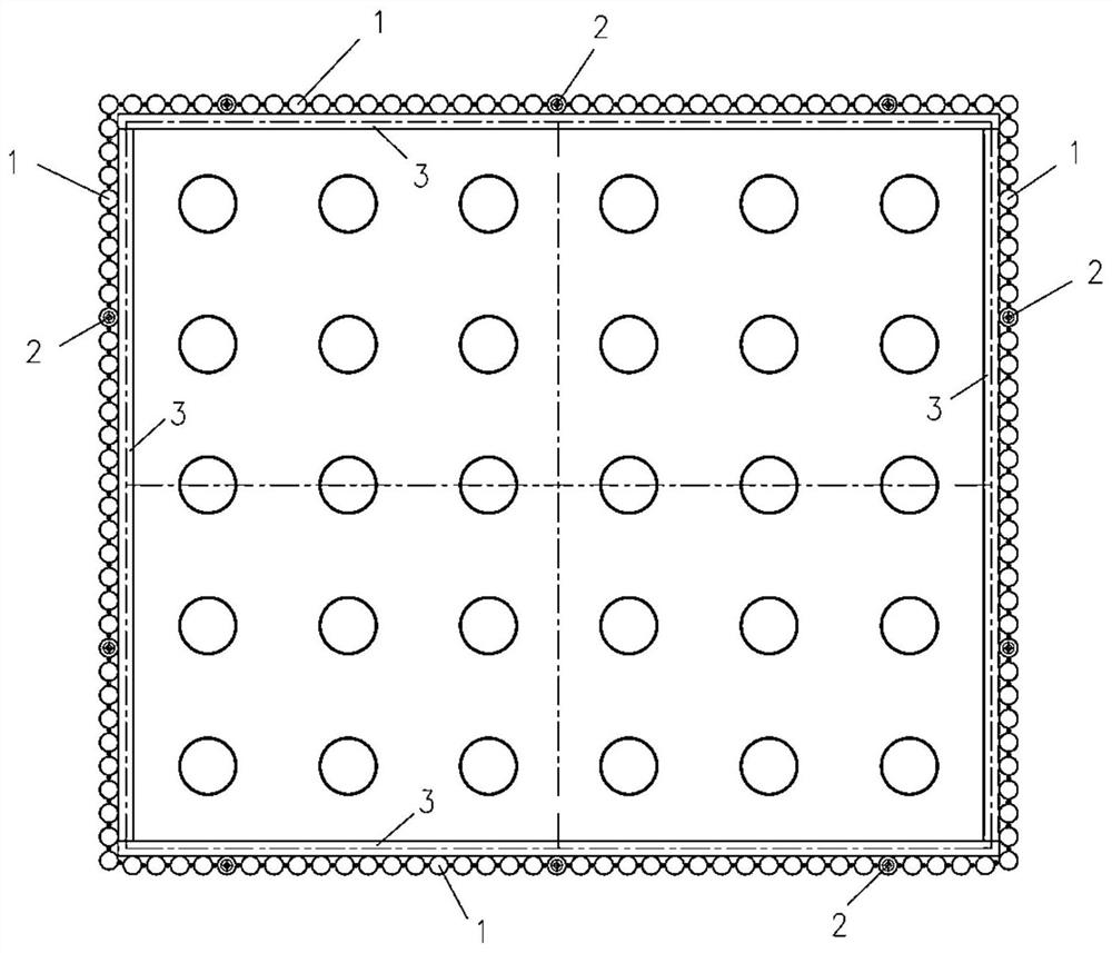 Construction method for lock catch steel pipe pile cofferdam without bottom sealing concrete in high-water-level complex stratum