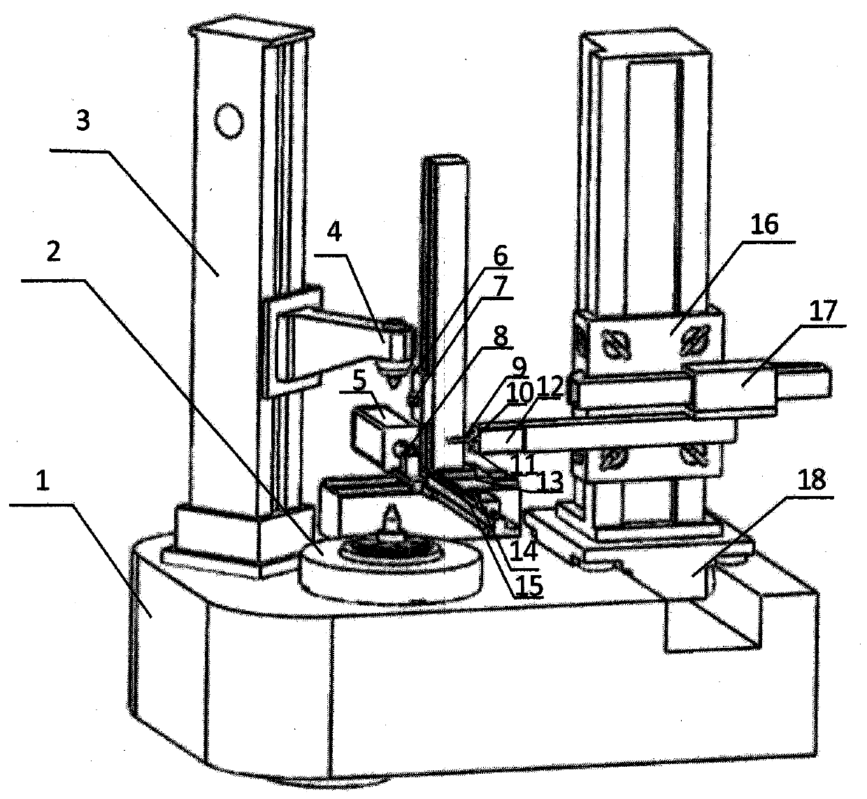 Two-dimensional laser optical path gear measuring device