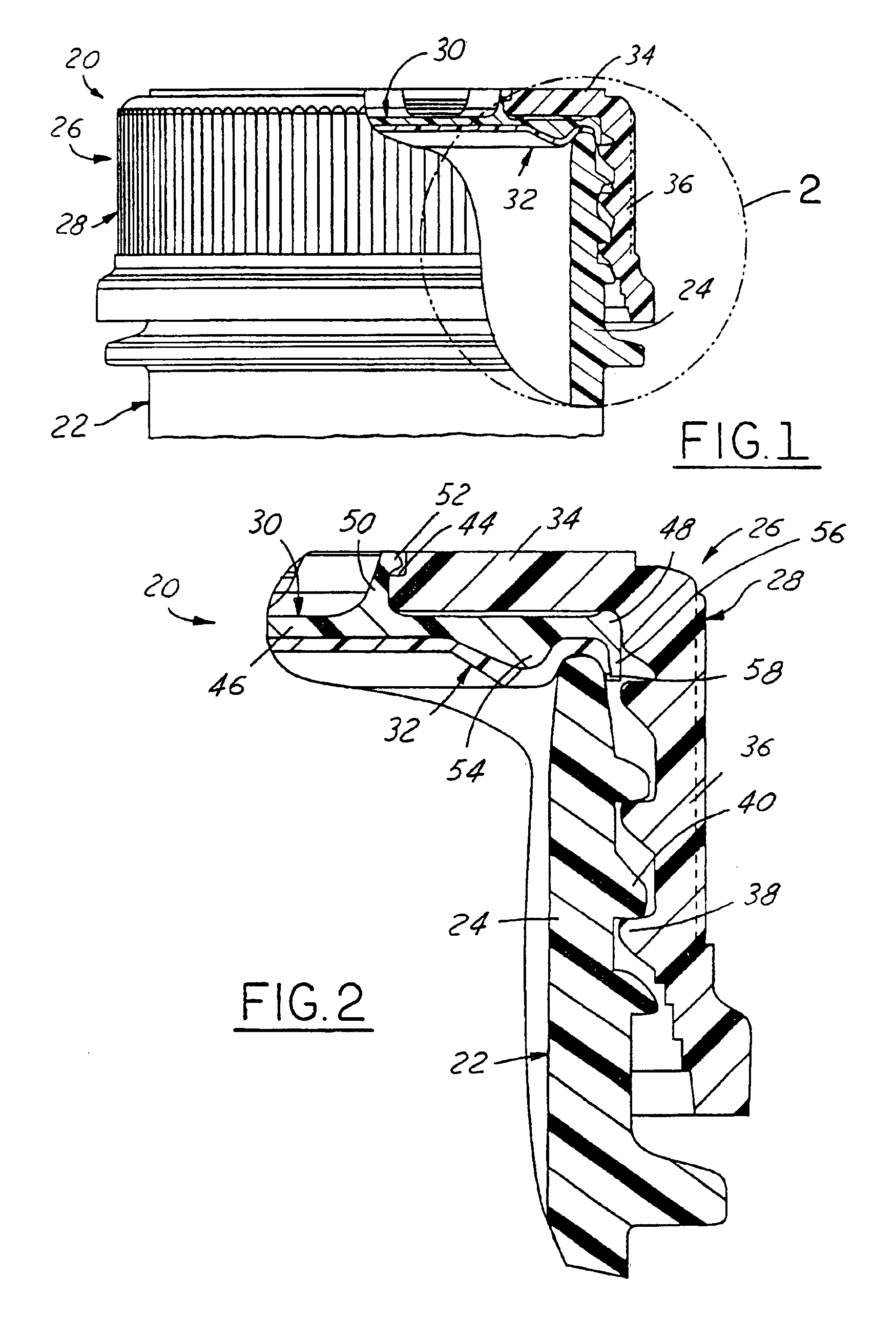 Plastic closure, closure and container package, and method of manufacture