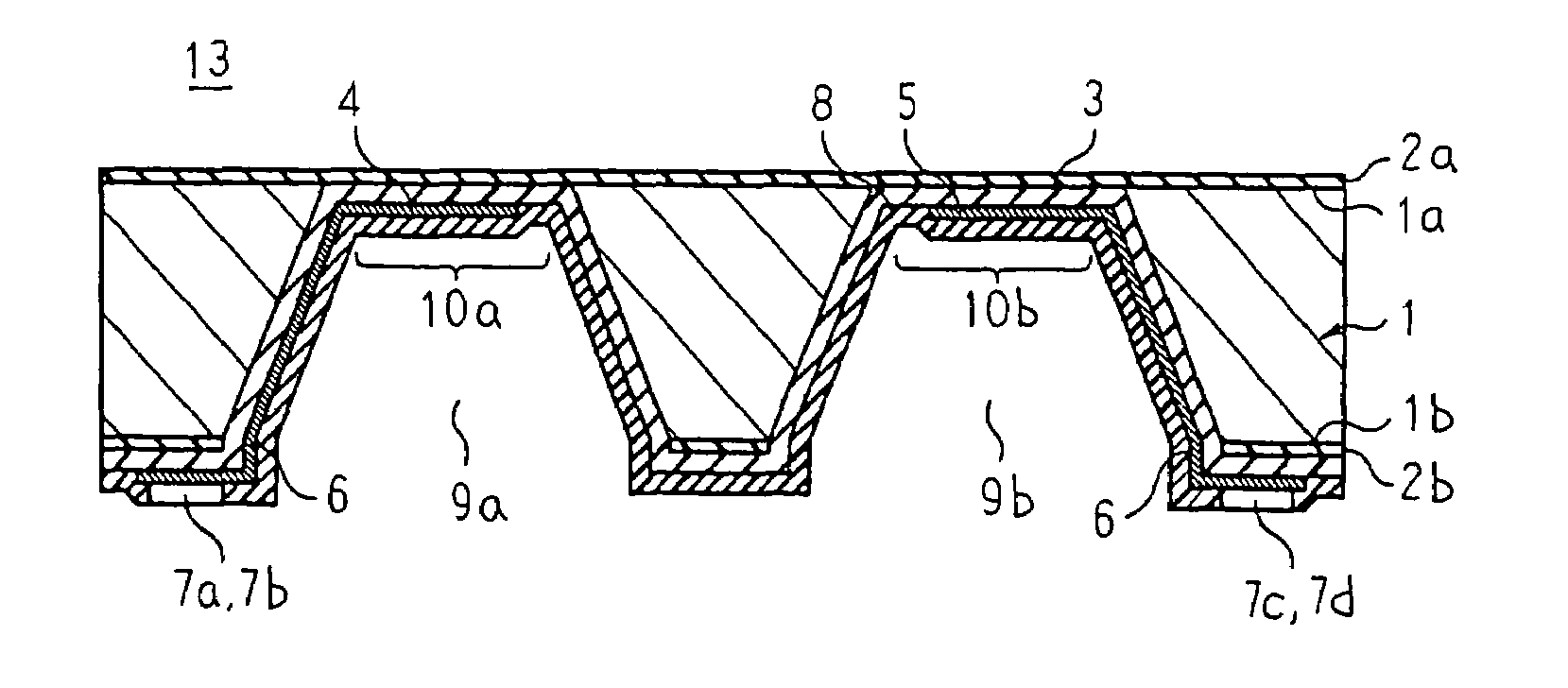 Thermosensitive flow rate detecting element and method for the manufacture thereof