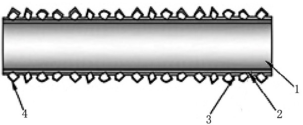 A kind of preparation method of ultra-sharp diamond wire saw and diamond wire saw