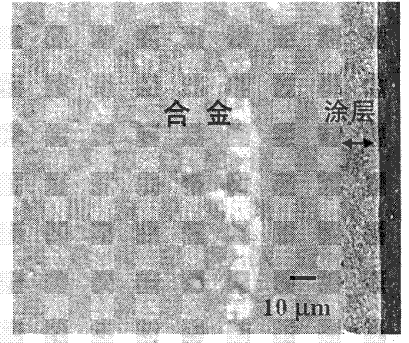 Alloy high temperature oxidation resisting nanostructure conductive coating prepared with spinel powder reduction method