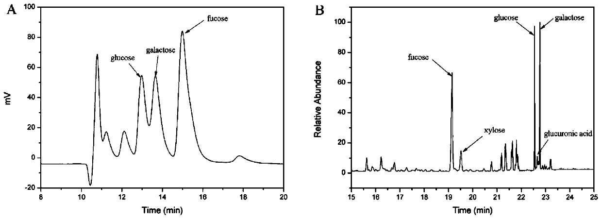 Fucose-rich exopolysaccharide as well as preparation method and application thereof