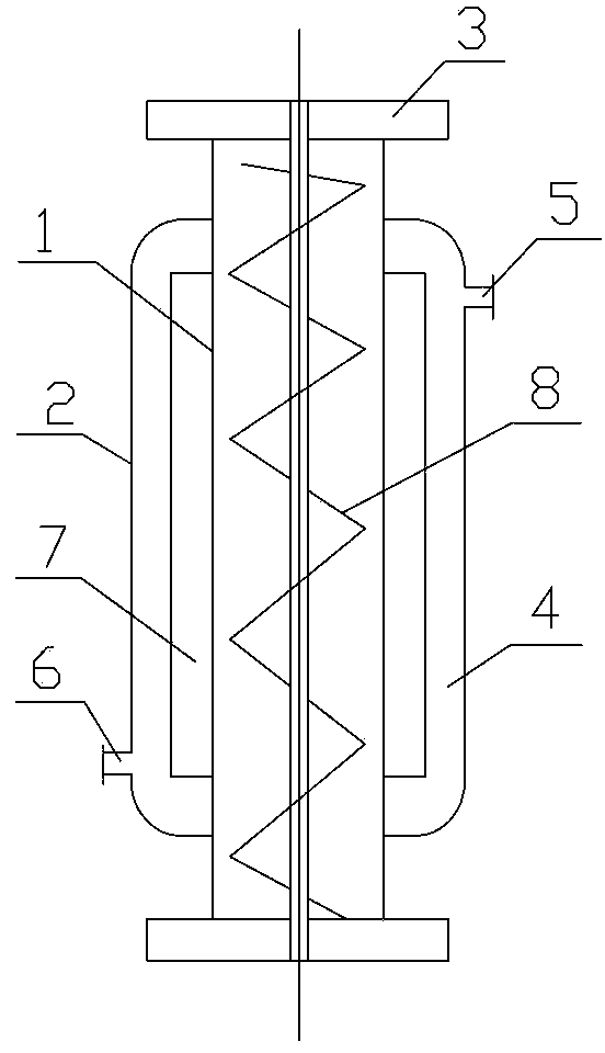 Heat-exchange type ascending tube and coke oven