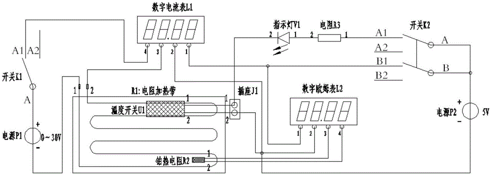 Performance test device and method for temperature switch