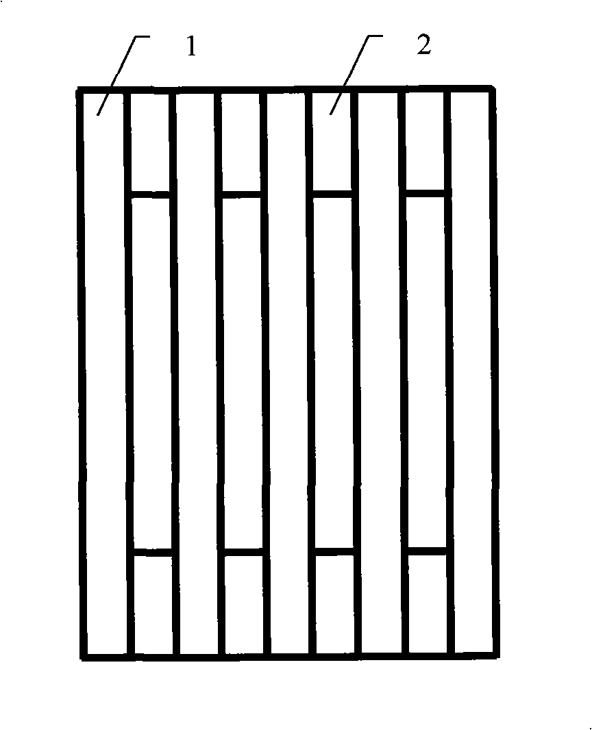 Method for manufacturing hollow board sandwich layer material