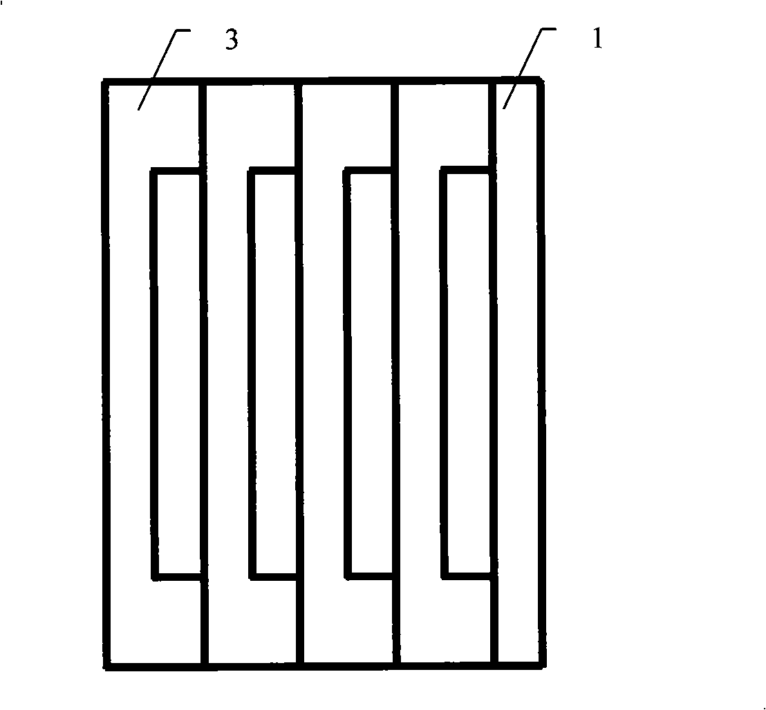 Method for manufacturing hollow board sandwich layer material