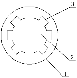Displacement device for connecting shaft of steering wheel for automobile